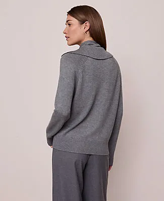 Ann Taylor Weekend Collection Layered Mock Neck Sweater sold by Ann Taylor product image thumbnail 2