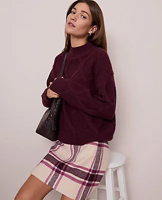 Ann Taylor Petite Weekend Collection Cable Sweater sold by Ann Taylor product image thumbnail 4