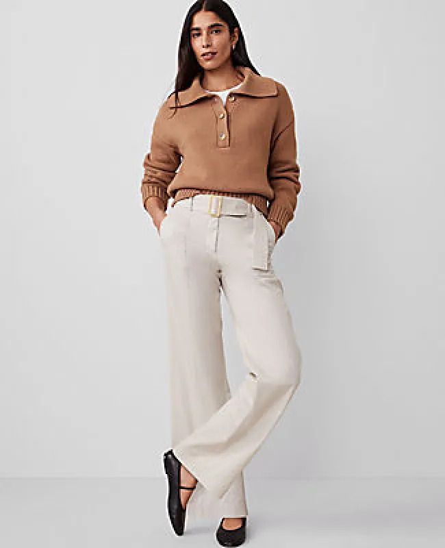 Ann Taylor Petite Weekend Collection Belted Utility Pant sold by Ann Taylor