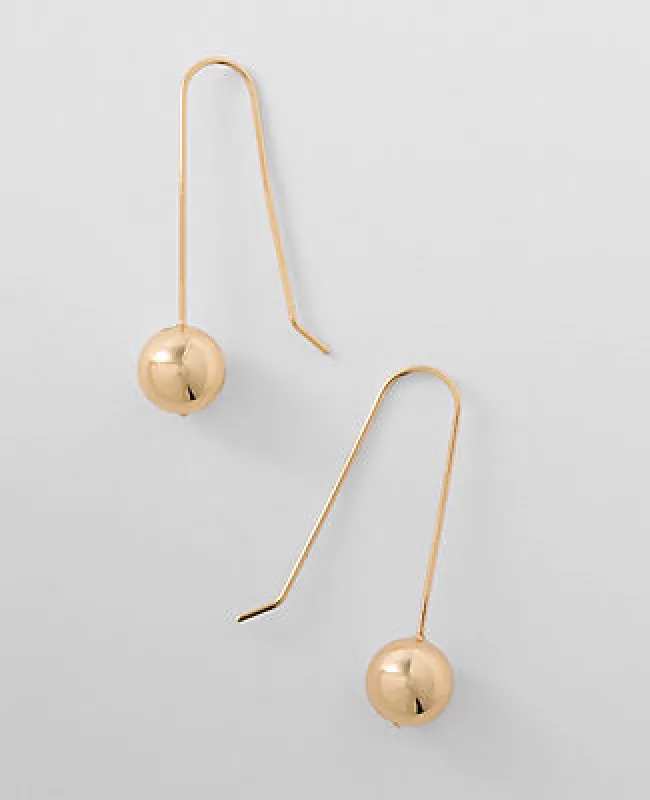Ann Taylor Metal Ball Drop Earrings sold by Ann Taylor