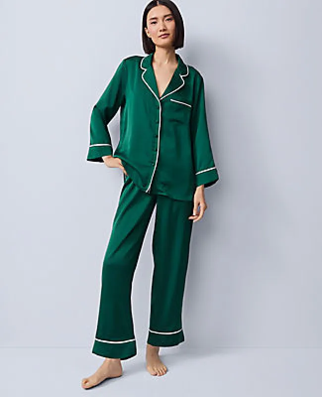 Ann Taylor Satin Pajama Set sold by Ann Taylor