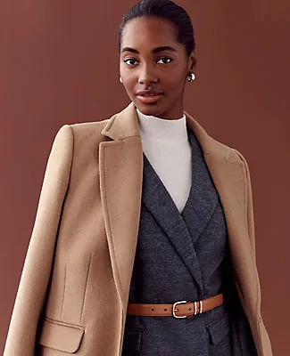 Ann Taylor The Relaxed Double Breasted Long Blazer in Twill sold by Ann Taylor product image thumbnail 5