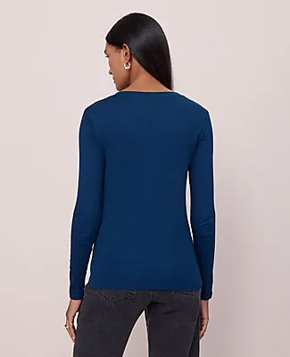 Ann Taylor Long Sleeve Crew Neck Top sold by Ann Taylor product image thumbnail 2