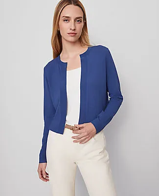 Ann Taylor Cropped Open Cardigan sold by Ann Taylor product image thumbnail 3