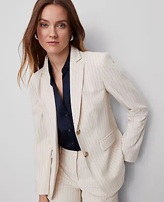Ann Taylor The Greenwich Blazer in Pinstripe sold by Ann Taylor