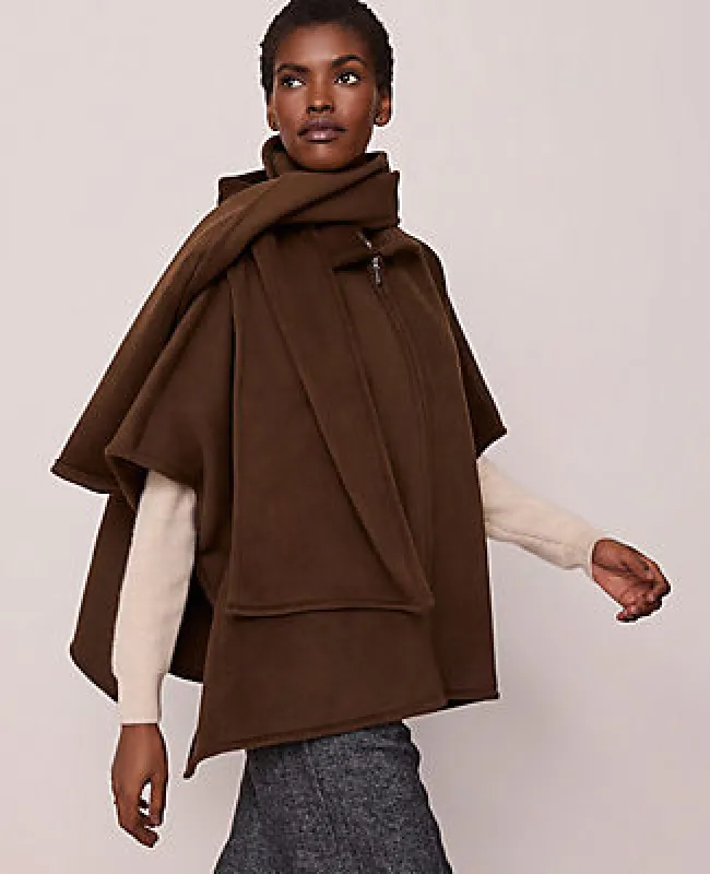 Ann Taylor Zip Scarf Poncho sold by Ann Taylor