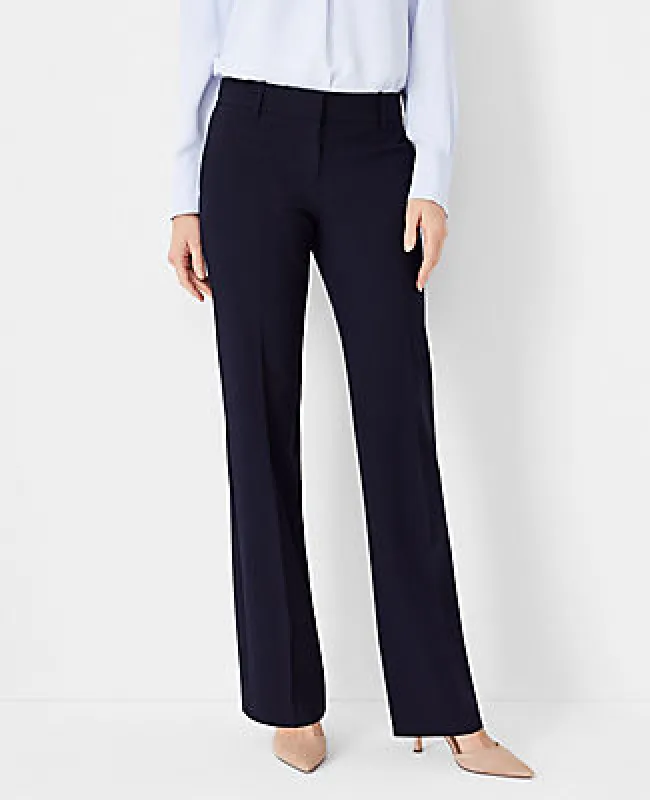 Ann Taylor The Petite Mid Rise Trouser in Seasonless Stretch sold by Ann Taylor