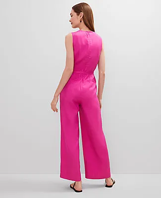 Ann Taylor Petite Belted Crew Neck Jumpsuit sold by Ann Taylor product image thumbnail 2