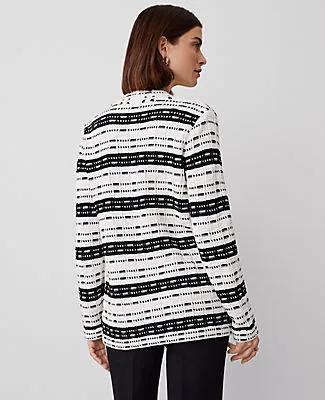 Ann Taylor Striped Tweed Sweater Jacket sold by Ann Taylor product image thumbnail 2