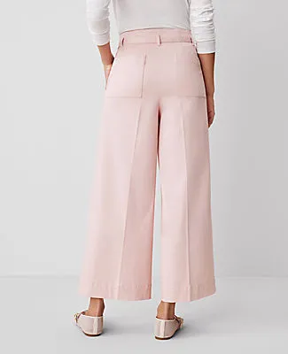 Ann Taylor Weekend Collection Belted Wide-Leg Ankle Pant sold by Ann Taylor product image thumbnail 3