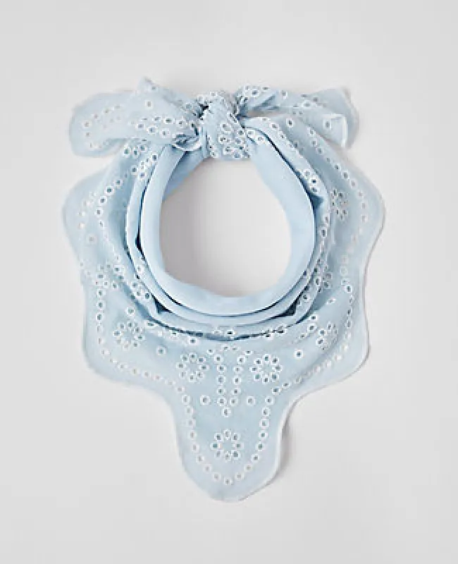 Ann Taylor Eyelet Square Scarf made by Ann Taylor