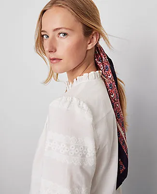 Ann Taylor Weekend Collection Floral Silk Scarf sold by Ann Taylor product image thumbnail 3