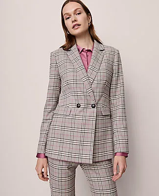 Ann Taylor The Petite Crosby Blazer in Plaid sold by Ann Taylor product image thumbnail 2