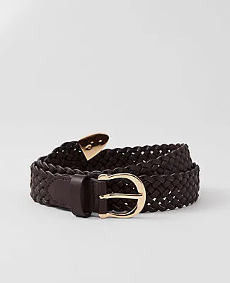 Ann Taylor Round Buckle Braided Belt sold by Ann Taylor