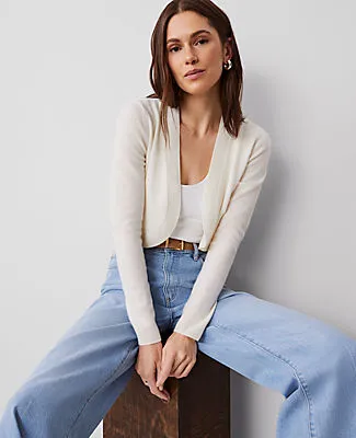 Ann Taylor Cashmere Open Cardigan sold by Ann Taylor product image thumbnail 3