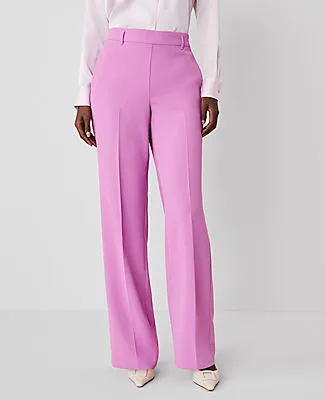 Ann Taylor The Petite Side Zip Straight Pant in Fluid Crepe — Curvy Fit sold by Ann Taylor