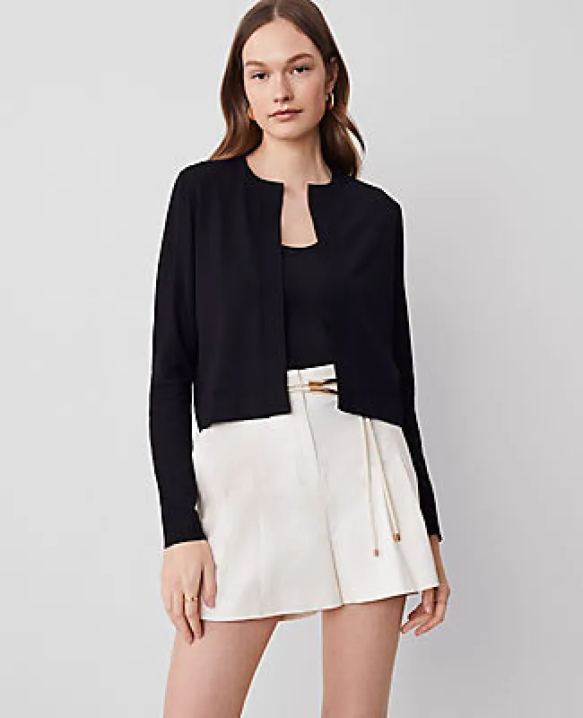 Ann Taylor Petite Cropped Open Cardigan sold by Ann Taylor