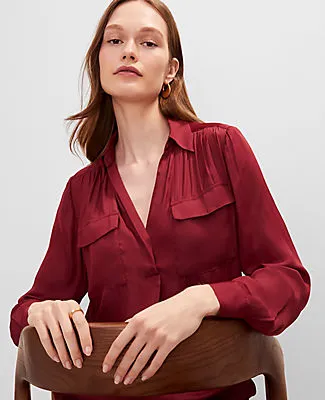 Ann Taylor Soft Drapey Camp Shirt sold by Ann Taylor