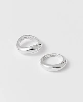 Ann Taylor Metal Stacked Ring Set sold by Ann Taylor