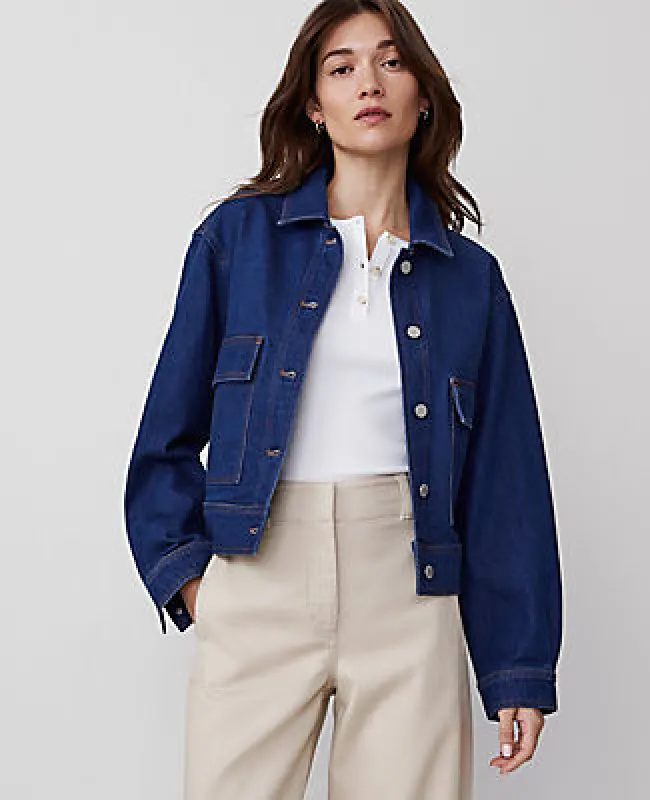 Ann Taylor Petite Weekend Collection Denim Jacket sold by Ann Taylor