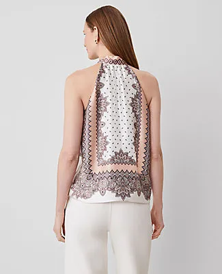 Ann Taylor Paisley Tie Halter Top sold by Ann Taylor product image thumbnail 2