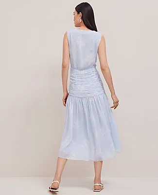 Ann Taylor Floral Ruched Tie Dress sold by Ann Taylor product image thumbnail 2