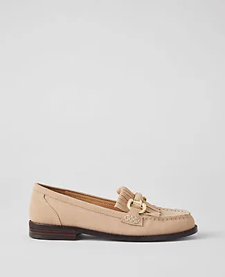 Ann Taylor Kiltie Chain Loafers sold by Ann Taylor