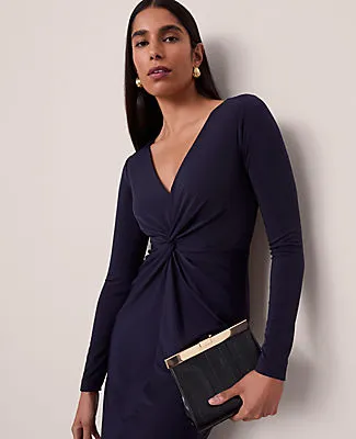 Ann Taylor Petite V-Neck Knit Dress sold by Ann Taylor