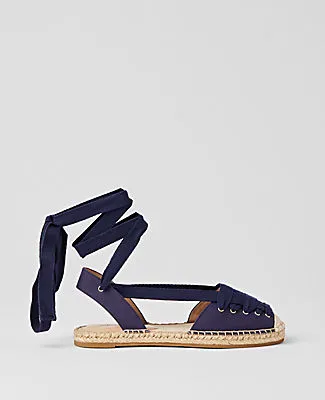 Ann Taylor Weekend Collection Lace-Up Espadrille Flats sold by Ann Taylor