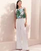 Ann Taylor The Easy Palazzo Pant in Linen Blend sold by Ann Taylor
