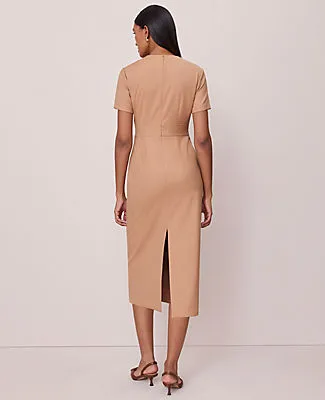 Ann Taylor Petite Horsebit Midi Sheath Dress sold by Ann Taylor product image thumbnail 2
