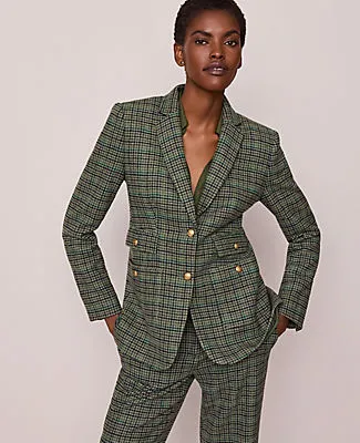 Ann Taylor The Petite Greenwich Blazer in Houndstooth sold by Ann Taylor product image thumbnail 4