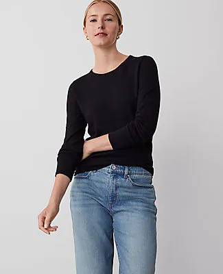 Ann Taylor Petite Essential Crew Neck Sweater sold by Ann Taylor