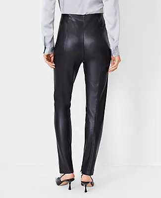 Ann Taylor The Audrey Pant in Faux Leather - Curvy Fit sold by Ann Taylor product image thumbnail 2