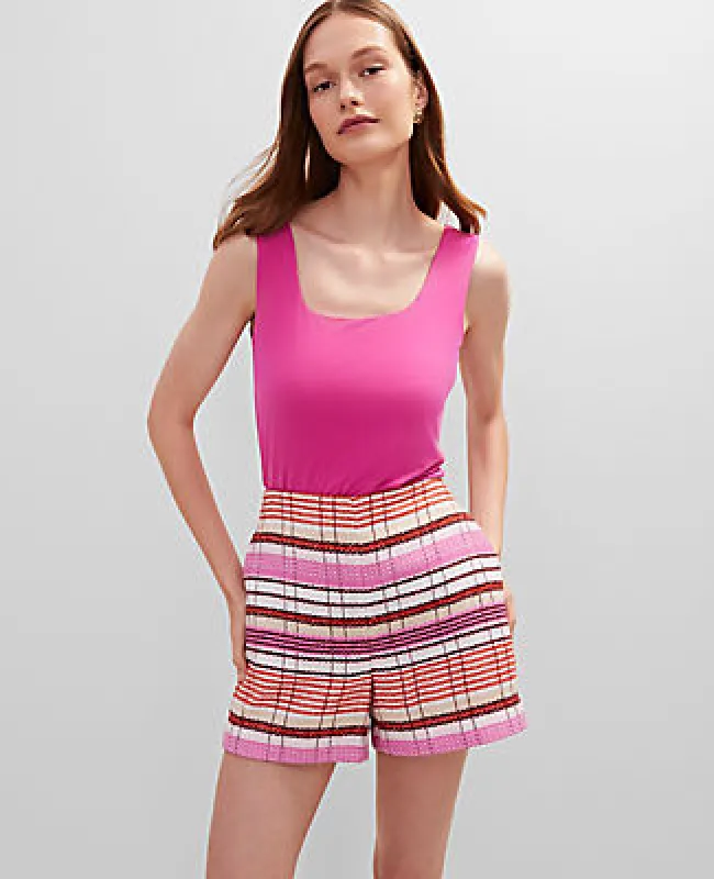 Ann Taylor The Side Zip Short in Tweed sold by Ann Taylor