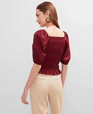 Ann Taylor Square Neck Smocked Top sold by Ann Taylor product image thumbnail 2