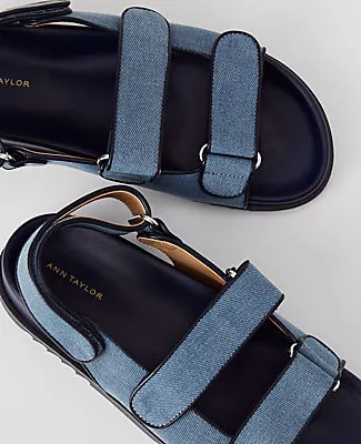 Ann Taylor Weekend Collection Denim Slingback Sport Sandals sold by Ann Taylor product image thumbnail 2