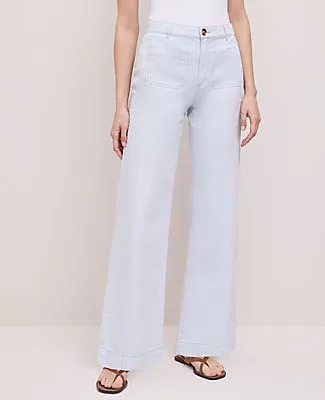 Ann Taylor The Patch Pocket Wide-Leg Jean sold by Ann Taylor product image thumbnail 2