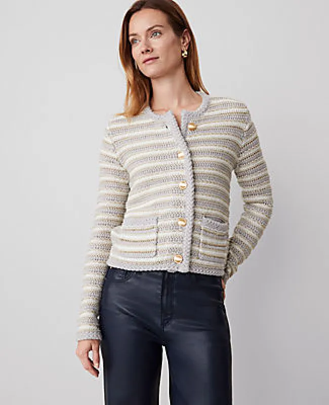 Ann Taylor Lurex Tweed Jacket sold by Ann Taylor