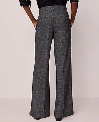Ann Taylor The Petite Wide Leg Pant in Herringbone sold by Ann Taylor product image thumbnail 4