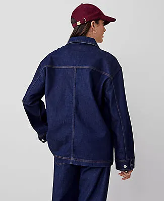 Ann Taylor Weekend Collection Denim Carpenter Jacket sold by Ann Taylor product image thumbnail 3