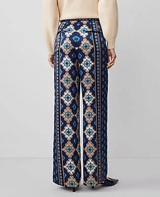 Ann Taylor Studio Collection Wide-Leg Pant in Silk Charmeuse sold by Ann Taylor product image thumbnail 4