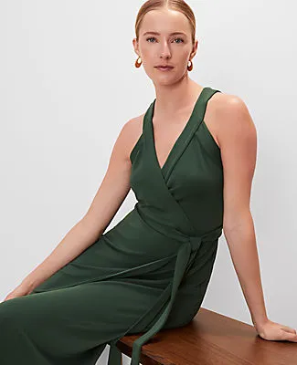 Ann Taylor Halter Wrap Midi Dress sold by Ann Taylor product image thumbnail 3