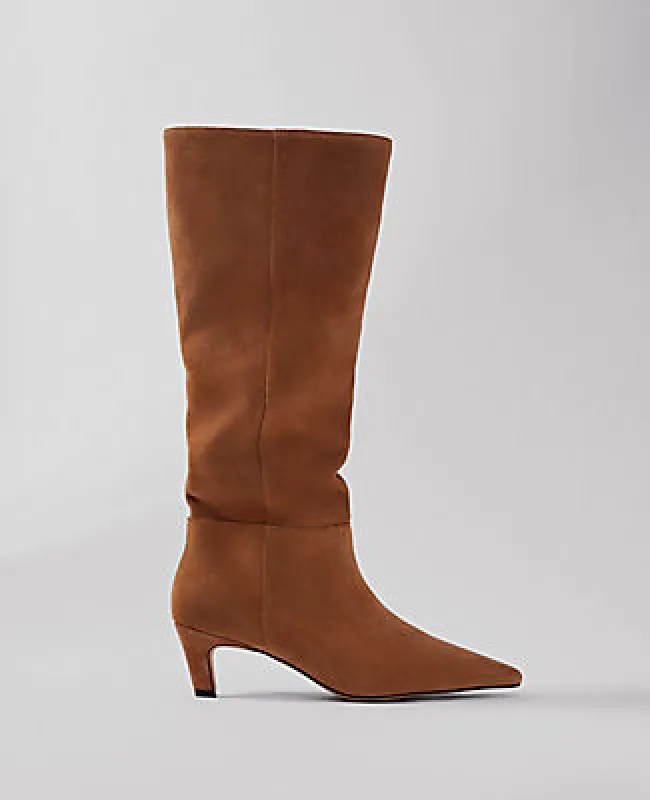 Ann Taylor Suede Tall Boot sold by Ann Taylor