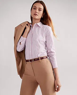 Ann Taylor Striped Relaxed Perfect Shirt sold by Ann Taylor