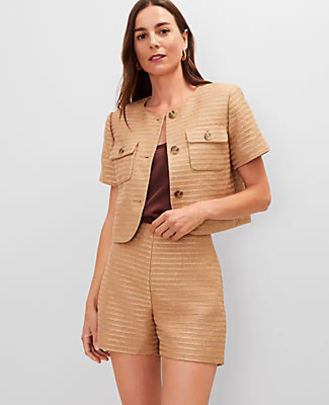 Ann Taylor Metallic Tweed Jacket sold by Ann Taylor