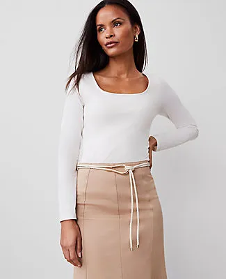 Ann Taylor Square Neck Top sold by Ann Taylor