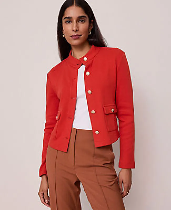 Ann Taylor Mock Neck Knit Jacket sold by Ann Taylor