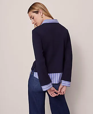 Ann Taylor Weekend Collection Layered Mix Media Top sold by Ann Taylor product image thumbnail 2