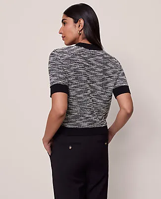 Ann Taylor Tweed Sweater Trim Top sold by Ann Taylor product image thumbnail 2